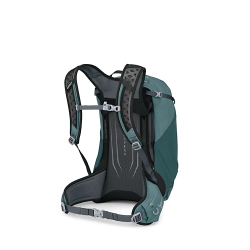 Osprey Hikelite 28L Durable Hiking Backpack - Travel Daypack with Rain Cover for Men and Women, Cascade Blue - color: Cascade Blue, style: 28l