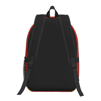 MZERSE Stylish Commuter Daypack German Flag National Banner, Laptop Backpack with Inner Pocket, Lightweight Travel Bag for Work, Trips and Gym - color: Pattern (1109)