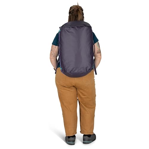 Osprey Transporter Lightweight Travel Duffel Bag - Extra Large Water Resistant Durable Gear Bag for Men and Women - color: Euphoria Purple/Purple Ink, style: 40l