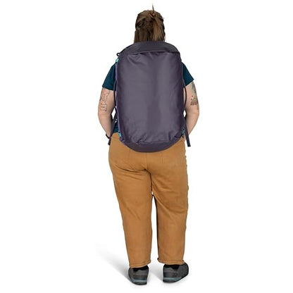 Osprey Transporter Lightweight Travel Duffel Bag - Extra Large Water Resistant Durable Gear Bag for Men and Women - color: Blue Flame/Nocturnal Blue, style: 40l