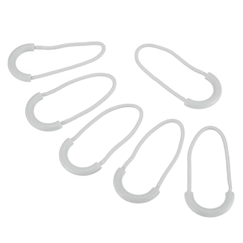 PATIKIL Zipper Pulls Replacement, 15 Pack Extension Cord Handle Plastic U-Shape Tab Tag Extender for Luggage Backpacks Jackets, Light Gray - color: Light Gray, size: 30mm