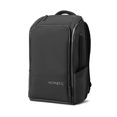 NOMATIC 20L Backpack - Work Backpack for Men and Woman - Everyday Pack - Water Resistant - 16" Laptop Sleeve - Professional Daypack For Mens - Expandable Travel Pack - color: Black, size: 20L