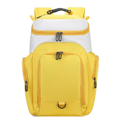 Basketball Backpack Large Sports Bag with Laptop Compartment, Ball and Shoe Compartment, for Volleyball Football - color: H