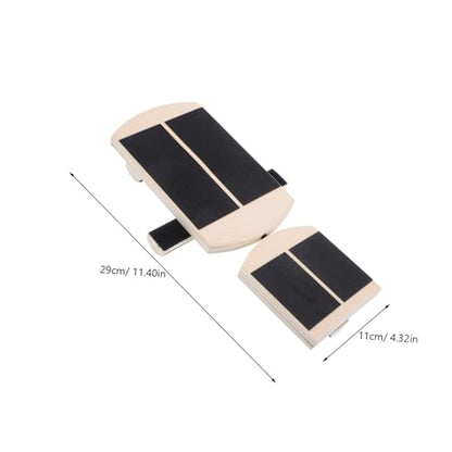 STOBAZA Wooden Calf Stretch Board for Dancers Balance Trainer for One-legged Exercises Portable Foot Strengthener and Ankle Stability Device for Home Gym Use
