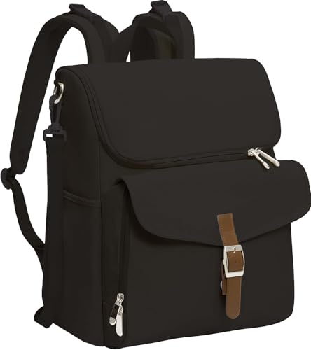 Diaper Bag Backpack, 15 Pockets Baby Bag, Girl Boy Travel Tote Bag with Insulated Pocket, Cute Diaper Bag Stroller Straps, Baby Shower & Registry Gift for Mom Dad Black - color: Black