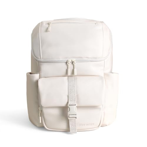 Itzy Ritzy Belong Bucket Backpack – Lightweight Diaper Bag Backpack Featuring 16 Pockets, Bucket Top Opening, Stroller Straps & Changing Pad – Organized and Stylish Everyday Family Backpack (Cream) - color: Bone