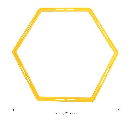 Hex Speed Rings, Workout Ladder Obstacle Rings Hexagonal Speed and Rings for Basketball Football Speed Training