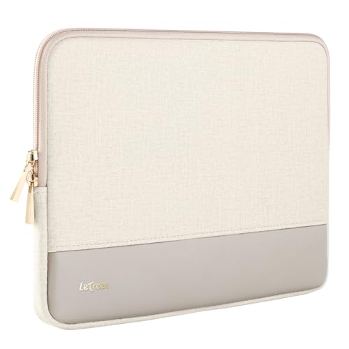 Laptop Case 15 inch, 15-16 inch Laptop Sleeve Compatible with MacBook Air 15 M4 A3241 M3 A3114 M2 A2941 2025-2023, Dell XPS 15, HP ASUS Lenovo Acer, Water-Resistant Computer Case Bag - color: Cream White, size: 15-16 inch