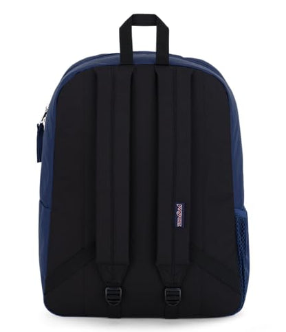 JanSport Cross Town Backpack 17" x 12.5" x 6" - Simple Bag for Everyone with 1 Main Compartment, Front Utility Pocket - Premium Class Accessories - Navy - color: Navy
