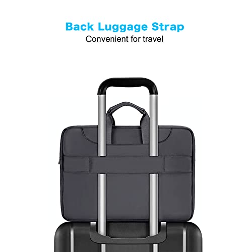 MOSISO 360 Protective Laptop Bag 13.3 inch, 13-14 inch Computer Bag Compatible with MacBook Air 13 inch/Pro 13 inch/Pro 14 inch,HP,Dell,Notebook, Laptop Carrying Case with Strap&Handle, Slate Gray - color: Slate Gray, size: 13.3 inch