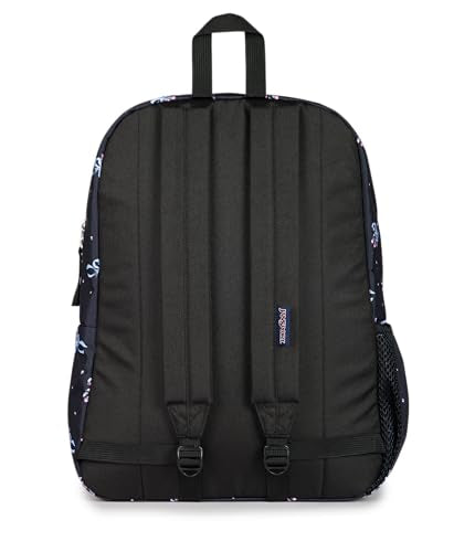JanSport Cross Town Backpack - Simple Bag for Everyone with 1 Main Compartment, Front Utility Pocket - Premium Class Accessories - Pastel Petals - color: Pastel Petals Black/Blue/Pink/Green