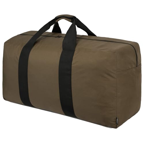 Vorspack Extra Large Duffle Bag for Travel - 100L Duffel Bag for Men Gear Bag for Storage Foldable Weekender Bag for Overnight Camping - Khaki - color: Khaki, size: 100 l