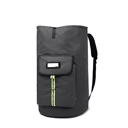 laundry bag backpack,extra-large heavy duty laundry bags,laundry backpack for college students,drawstring closure (charcoal grey laundry bag with straps) - color: Charcoal Grey Laundry Bag With Straps