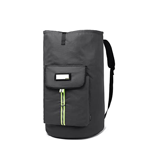 laundry bag backpack,extra-large heavy duty laundry bags,laundry backpack for college students,drawstring closure (charcoal grey laundry bag with straps) - color: Charcoal Grey Laundry Bag With Straps