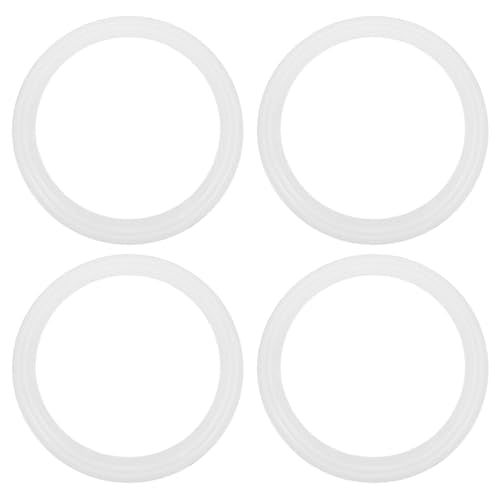 4pcs Juggling Rings: 13'' Juggling Rings for Outdoor Activities Circus Props and Tossing Games - Plastic Throwing Hoop for Beginners & Professionals - color: White