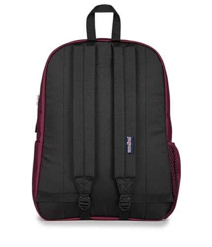 JanSport Cross Town Backpack - Simple Bag for Everyone with 1 Main Compartment, Front Utility Pocket - Premium Class Accessories - Cherry Lacquer - color: Cherry Lacquer