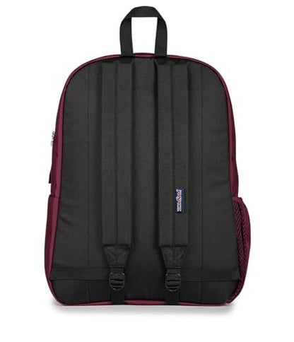 JanSport Cross Town Backpack - Simple Bag for Everyone with 1 Main Compartment, Front Utility Pocket - Premium Class Accessories - Cherry Lacquer - color: Cherry Lacquer