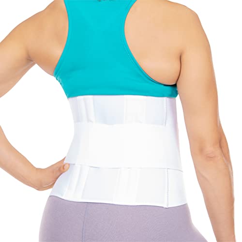 BraceAbility Lower Back Pain Brace - Wraparound Lumbar Support Belt for Herniated or Bulging Discs Treatment, Pinched Nerve Relief, Degenerative Disc Disease and Hip Strains for Men and Women (S) - size: S