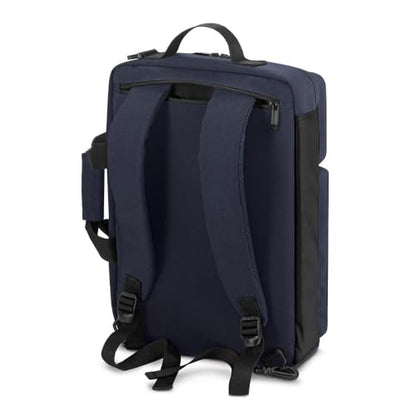 Solo New York Hybrid Briefcase Backpack - Laptop Carrying Bag for Women & Men, Fits 15.6" Computer, Adjustable - Duane, Black - color: Navy