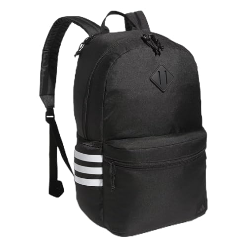 adidas Classic 3-Stripe Backpack for Laptop, School and Travel, 28L - color: Black/5.0