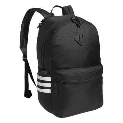 adidas Classic 3-Stripe Backpack for Laptop, School and Travel, 28L - color: Black/5.0