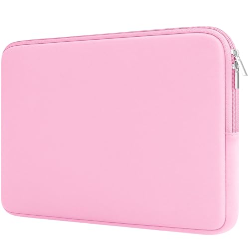RAINYEAR 11-11.6 Inch Laptop Sleeve Protective Case Soft Carrying Cover Compatible with MacBook Neo A18 11.6" MacBook Air for 11" Notebook Tablet Chromebook (Pink) - color: Pink, size: 11"-11.6"