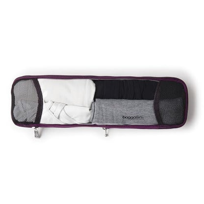 Baggallini Long Compression Cube - Lightweight Compression Packing Cube for Travel - color: Mulberry