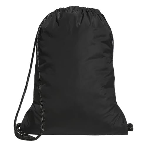 adidas Alliance Sackpack – Drawstring Backpack for Sports, Small Gym Bag, Twill Onix Grey/Black/3, OSFA - color: Twill Onix Grey/Black/3