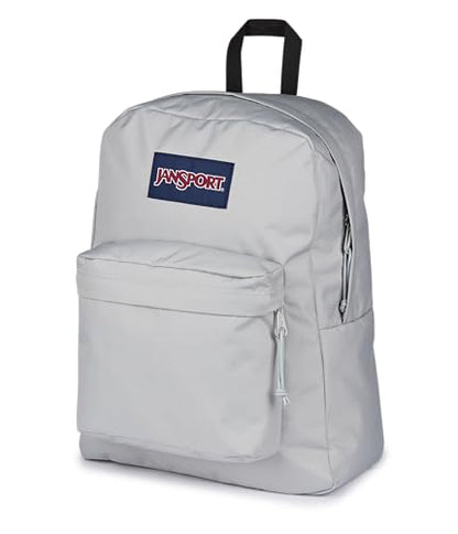 JanSport SuperBreak Plus Backpack with Padded 15-inch Laptop Sleeve and Integrated Bottle Pocket - Spacious and Durable Daypack for Work and Travel - Grounded Grey - color: Grounded Grey