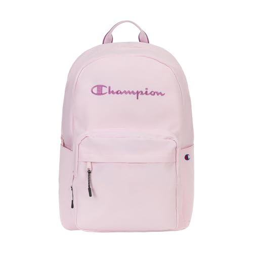 Champion Steady Laptop Backpack with Padded Adjustable Straps, Water Bottle Pockets for Work, Travel, Commute, Ballerina Slipper/Fuchsia, One Size - color: Ballerina Slipper/Fuchsia