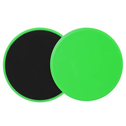 Premium Fast Speed Slide Plates Discs Whole Body Core Workout Equipment for Home Gym Fitness Training Green 2Pcs Set