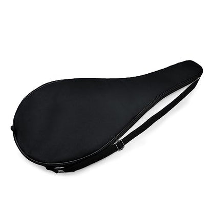 Tennis Bag Lightweight and Padded Tennis Rackets Cover with Adjustable Shoulder Strap - color: Black, size: 31"x11.4"
