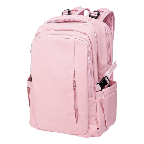 Travel Backpack for Women Men Carry on Backpack, Airline Approved Large Travel Bag Flight Approved Personal item, 15.6 Inch Laptop Backpack Casual Daypack for Weekender Business Hiking-PINK - color: Pink