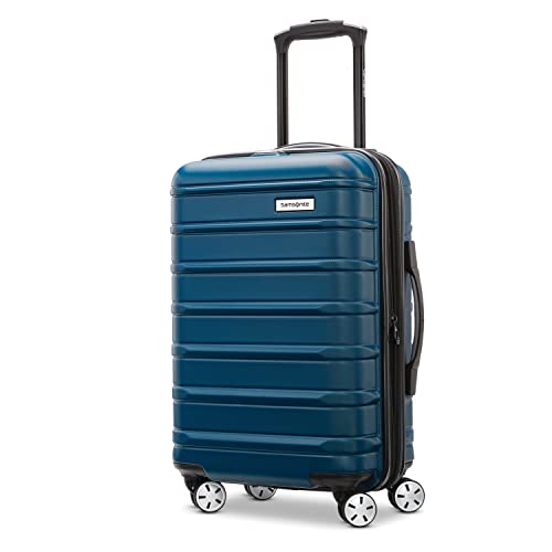 Omni 2 Airline Approved Carry-On Luggage – Stress-Free Size Meets 22x14x9" Requirements – For Fast Trips & Avoiding Baggage Fees – Dual 360° Spinner Wheels, USB Power Hub, Expands 1.5” – Lagoon Blue - color: Lagoon Blue, size: Carry-on Spinner