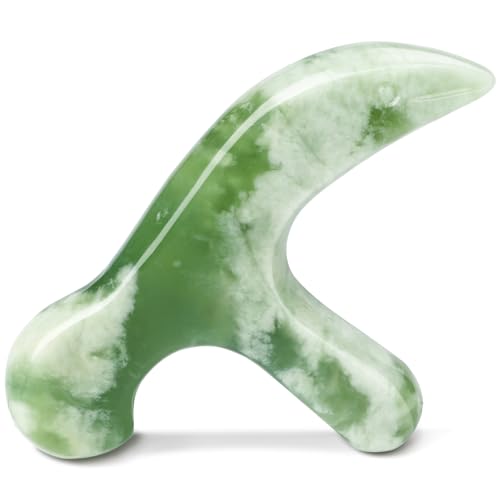 ideayard Trigger Point Acupressure Reflexology Massage Tool, Deep Tissue Massage for Full Body Relaxing Myofascial Release Pain Relief - color: 1pcs Jade