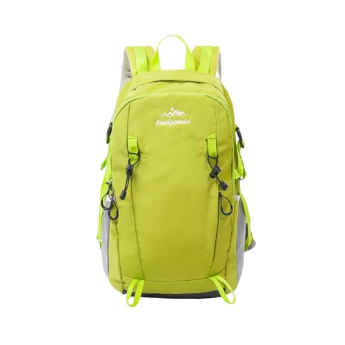 30L Hiking Backpack with Hydration Compartment Water Resistant Outdoor Daypack with Breathable Back System Rucksack for Camping Travel Daily Use Green - color: Green