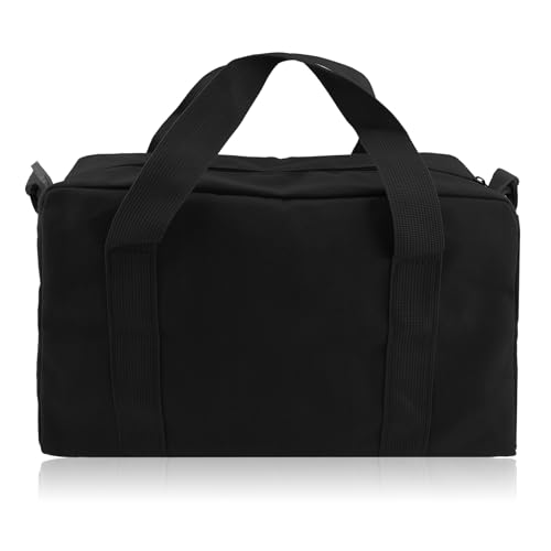 Small Tool Bag,Close Top Wide Mouth Tool Organizer Bag,Large Capacity Tool Bags for Men,Canvas Tool Storage Bag for Storage Handbag for Screwdrivers,Wrench,Pliers Hand Tools (black, 12 Inch) - color: black, size: 12 Inch