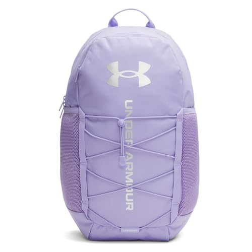 Under Armour Unisex Hustle Sport 6.0 Backpack, (538) Transparent / / Metallic Silver, One Size Fits Most - color: (538) Transparent / / Metallic Silver, size: One Size Fits Most
