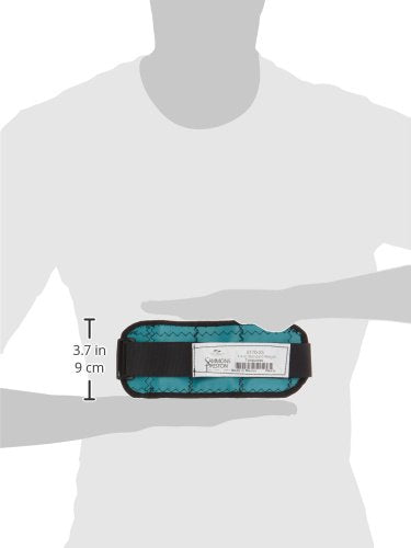Sammons Preston - 81842 Cuff Weight, 0.25 lb, Turquoise, Velcro Strap & D-Ring Closure, Grommet for Easy Hanging, Lead Free Steel Ankle & Wrist Weights, For Strength Building & Injury Rehab, Sold Individually - style: 0.25 lbs.