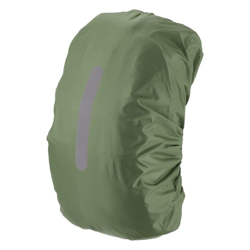 M METERXITY Waterproof Backpack Rain Cover Waterproof Backpack Cover, Bag Rain Cover with A Vertical Reflective Strap for Hiking/Biking/Camping/Outdoor Traveling - color: Army Green, size: Large(40L-50L)