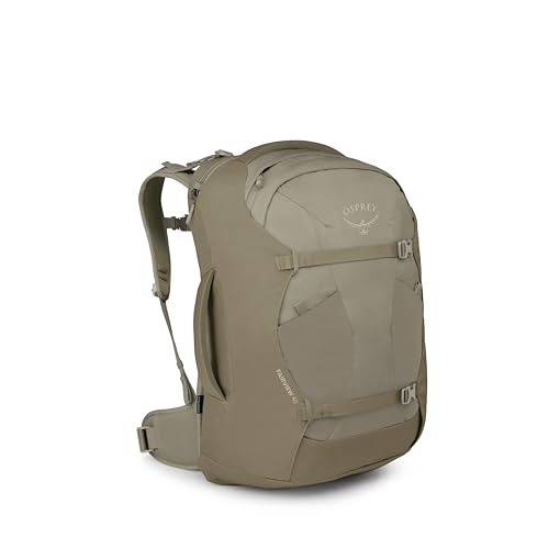 Osprey Fairview 40L Women's Travel Backpack - Carry On Bag with Laptop Sleeve and Toiletry Pocket, Sawdust-Olive Tan - color: Sawdust Olive Tan, style: 40l
