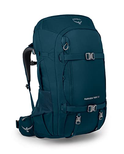 Osprey Fairview Trek 50L Women's Travel Backpack, Night Jungle Blue - style: 50l