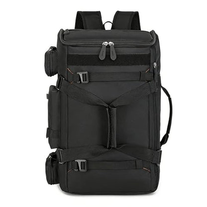 Snowboard Skateboard Duffle Bag Backpack for Men Women, 50L Waterproof Sports Gym Bag Carry On Backpack Weekender Overnight for Travel Hiking Camping Fitness Black - color: Z01-Black