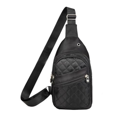 EVANCARY Small Sling Bag Crossbody Bags for Women Men, Sling Backpack Chest Daypack Cross Body Bag for Travel Outdoor - color: E Black