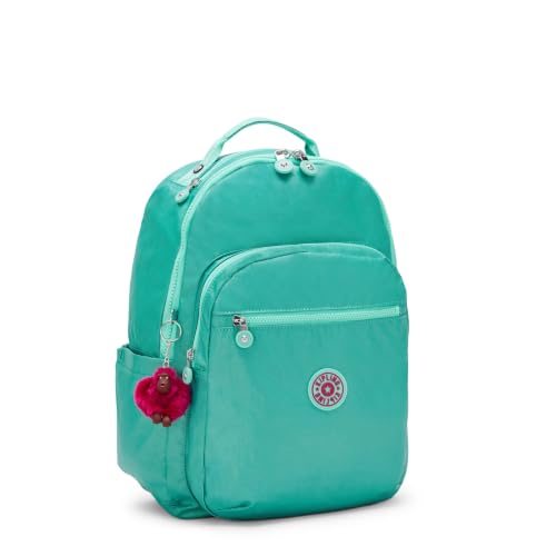Kipling Seoul Large Metallic 15" Laptop Backpack - color: Oasis Mint Metallic, size: Large