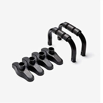 Stand with Adjustable Heights Includes Jump Rope Cushioned Foam Grip and Non-Skid Pad for Home Workout, Chest Tricep Bodyweight Training