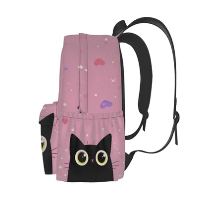 cfpolar 17 Inch Backpack Cute Cartoon Cats Laptop Bag Shoulder Bag School Bookbag Casual Daypack For Boys Girls,A-13 - color: D-13