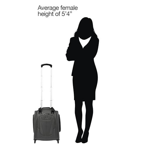 Travelpro Luggage Maxlite 5 Softside Lightweight Rolling Underseat Compact Carry on Upright 2 Wheel Bag, 15-Inch — Shadow Grey - color: Shadow Grey