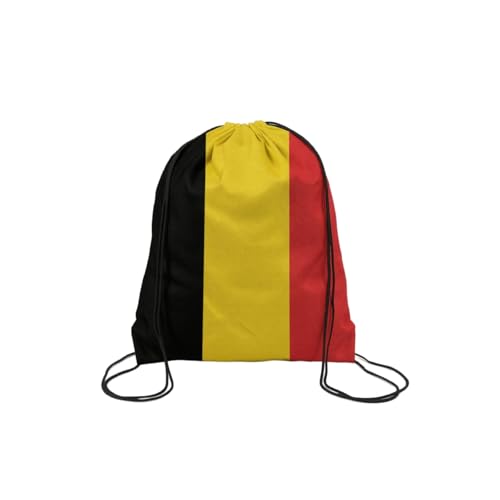 TREBIN 2026 Soccer Cup Drawstring Backpack, Soccer Gym Bag in National Flag Colors, Sports Bag Sackpack Cinch Bag (Belgium Fan) - color: Belgium Fan