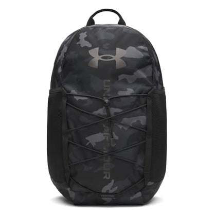 Under Armour Unisex Hustle Sport 6.0 Backpack, (002) Black/Metallic Black, One Size Fits Most - color: (002) Black / Black / Metallic Black, size: One Size Fits Most